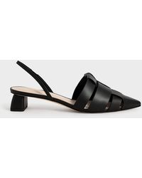Charles & Keith - Woven Slingback Pumps - Lyst