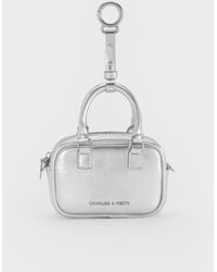 Charles & Keith - Sianna Metallic Bowling-bag Charm​ - Lyst