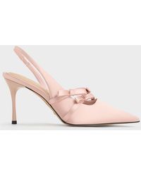 Charles & Keith - Jessy Bow Slingback Pumps - Lyst