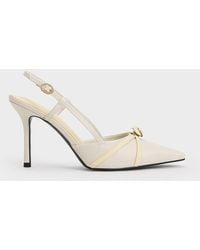 Charles & Keith - Rose Pointed-toe Slingback Pumps - Lyst