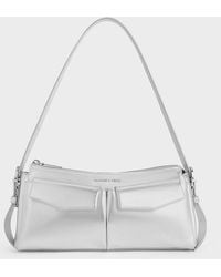 Charles & Keith - Rachel Elongated Front-Pocket Chain-Handle Bag - Lyst