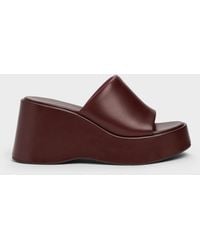 Charles & Keith - Wide-Strap Platform Wedges - Lyst
