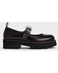 Charles & Keith - Buckled Ridged-sole Chunky Mary Janes - Lyst