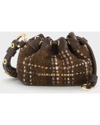 Charles & Keith - Lillith Checkered Micro Pouch - Lyst