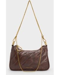 Charles & Keith - Philomena Double-Chain Crossbody Bag - Lyst