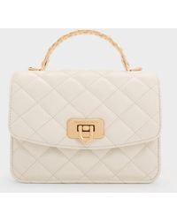 Charles & Keith - Cressida Quilted Top Handle Bag - Lyst
