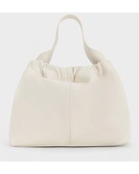 Charles & Keith - Ally Ruched Slouchy Chain-handle Bag - Lyst