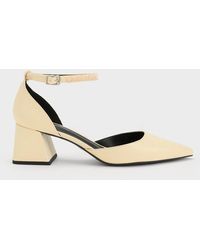 Charles & Keith - Beaded Ankle-strap D'orsay Pumps - Lyst