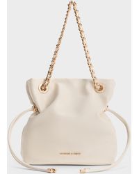 Charles & Keith - Sac Bandoulière À Double Poignée Et Lanière Tressée Arya - Lyst