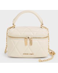 Charles & Keith - Arwen Quilted Top Handle Vanity Bag - Lyst