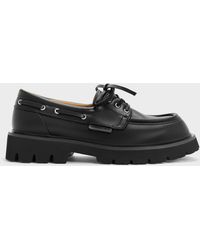 Charles & Keith - Ridged-Sole Boat Shoes - Lyst