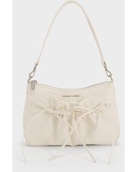 Charles & Keith - Mini Reese Ruched Bow Shoulder Bag - Lyst