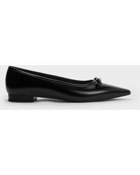 Charles & Keith - Bow Pointed Ballet Flats - Lyst