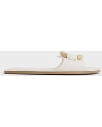 Charles & Keith - Raffia Ring Slide Sandals - Lyst
