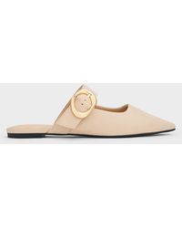 Charles & Keith - Buckle-strap Flat Mules - Lyst