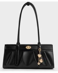 Charles & Keith - Isolde Belted Ruched Shoulder Bag - Lyst