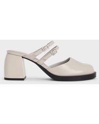 Charles & Keith - Double-Strap Platform Mules - Lyst