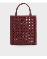 Charles & Keith - Woven Double Handle Tote Bag - Lyst