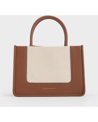 Charles & Keith - Mini Daylla Canvas Tote Bag - Lyst