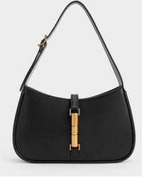 Charles & Keith - Cesia Metallic Accent Shoulder Bag - Lyst