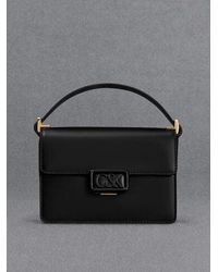Charles & Keith - Leather Boxy Bag - Lyst