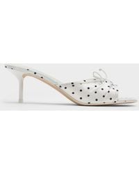 Charles & Keith - Sadira Polka-Dot Heeled Mules - Lyst