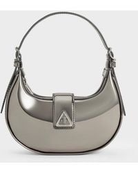 Charles & Keith - Trice Metallic Belted Shoulder Bag - Lyst
