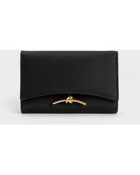 Charles & Keith - Huxley Metallic-Knot Wallet - Lyst