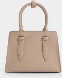 Charles & Keith - Allyn Structured Trapeze Tote Bag - Lyst