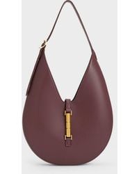 Charles & Keith - Cesia Metallic-Accent Hobo Bag - Lyst