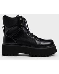 Charles & Keith - Eliot Platform Combat Boots - Lyst
