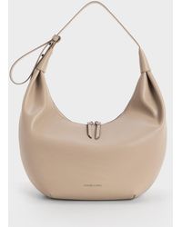Charles & Keith - Odella Curved Hobo Bag - Lyst