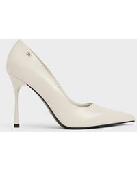 Charles & Keith - Kyra Leather Pointed-toe Pumps - Lyst