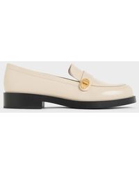 Charles & Keith - Metallic-buckle Strap Loafers - Lyst