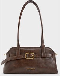 Charles & Keith - Victoria Studded Belted Shoulder Bag - Lyst