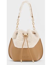 Charles & Keith - Cassiopeia Furry Bucket Bag - Lyst