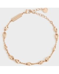 Charles & Keith - Donora Sculptural-Bead Chain Bracelet - Lyst