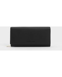 Charles & Keith - Muriel Front Flap Long Wallet - Lyst