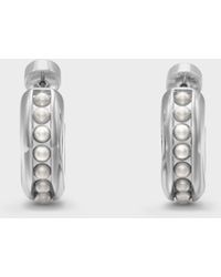 Charles & Keith - Pearl Open-Hoop Earrings - Lyst