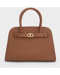 Charles & Keith - Aubrielle Belted Tote Bag - Lyst