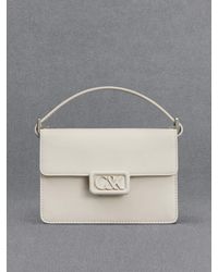 Charles & Keith - Leather Boxy Bag - Lyst