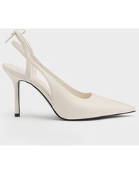 Charles & Keith - Back-Bow Slingback Pumps - Lyst