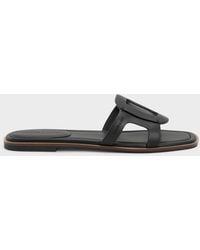 Charles & Keith - Easley Cut-Out Slide Sandals - Lyst