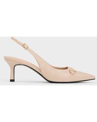 Charles & Keith - Metallic-accent Slingback Pumps - Lyst