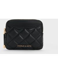 Charles & Keith - Alva Quilted Top-Zip Card Holder - Lyst