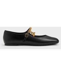 Charles & Keith - Double-Chain Charm Mary Jane Flats - Lyst