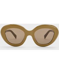 Charles & Keith - Recycled Acetate Cateye Sunglasses - Lyst