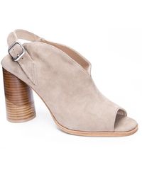 taupe peep toe booties