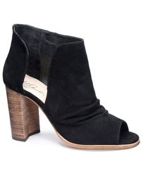 peep toe cutout booties