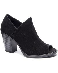 peep toe booties low heel